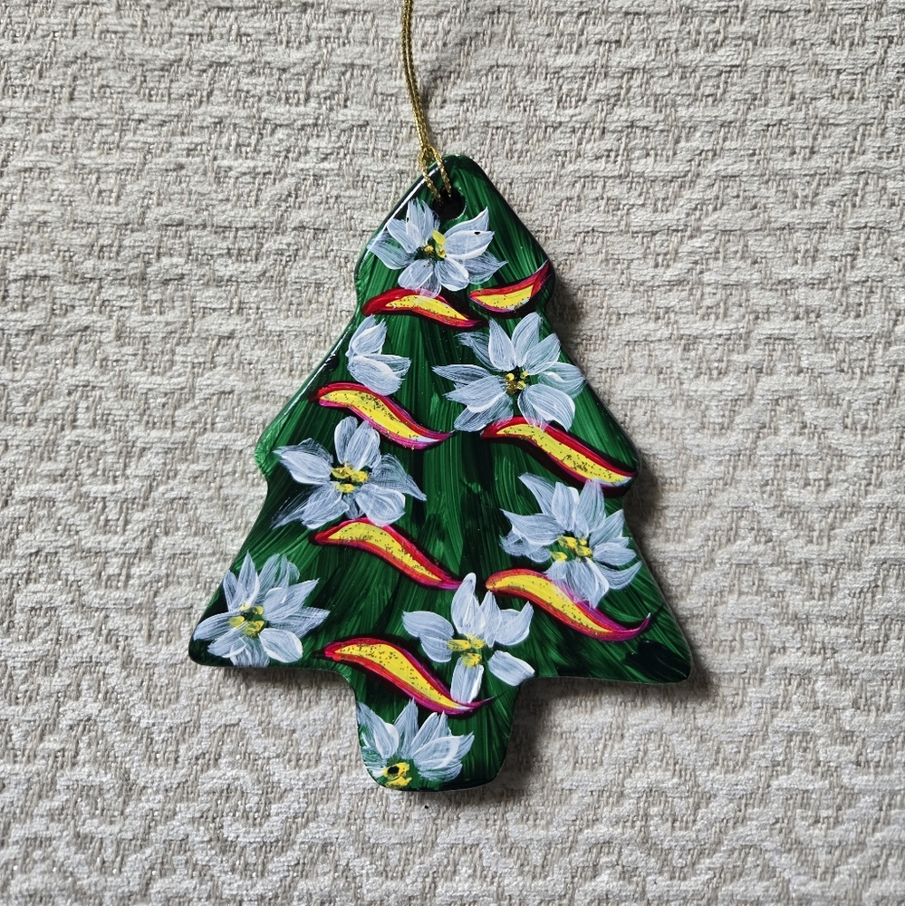 Handpainted Christmas Tree Ornament